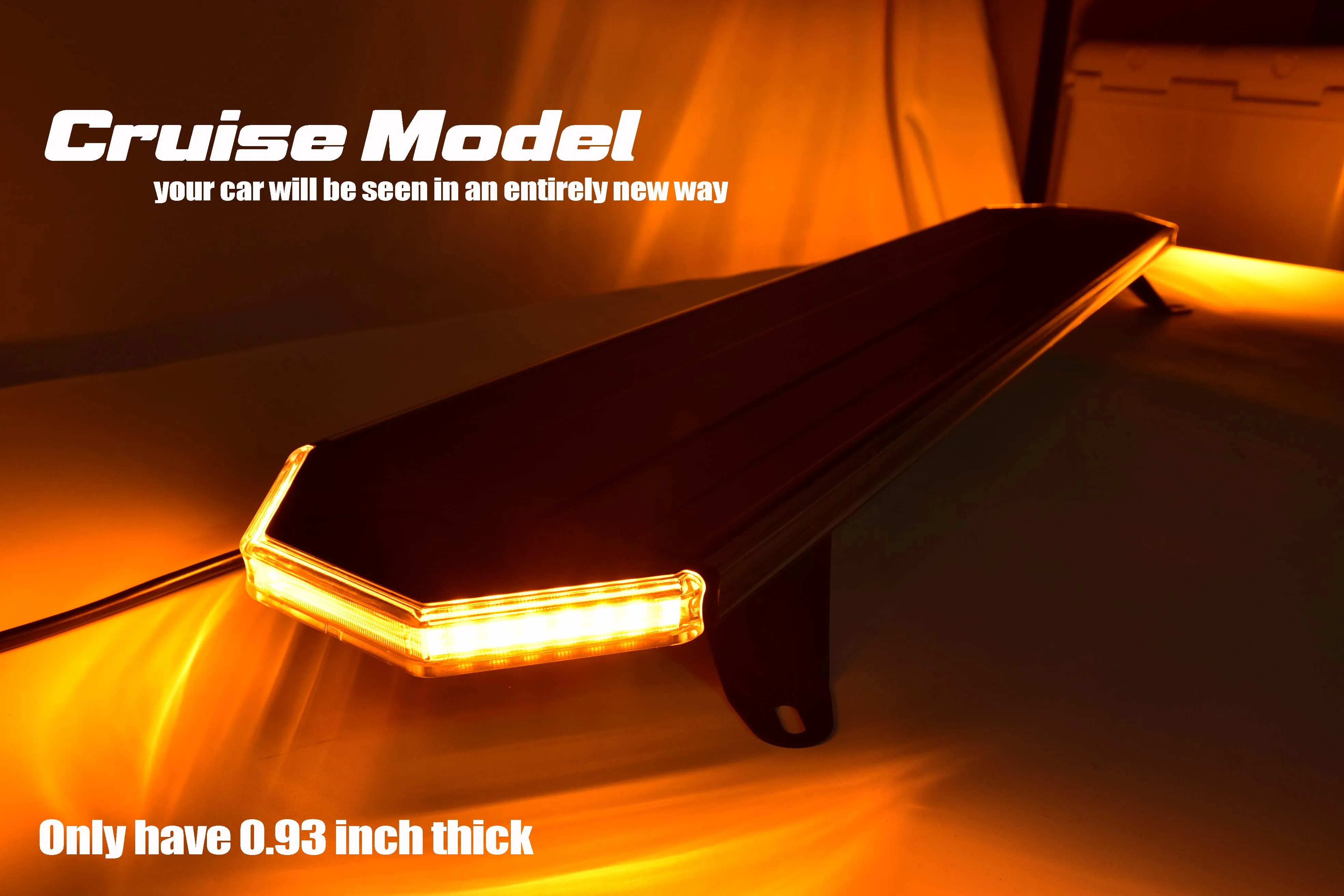 Emergency Amber Led Light Bar Low Profile Traffic Advisor Cruise Light Car Roof Mounted Strobe Warning Light bar t for Tow Truck