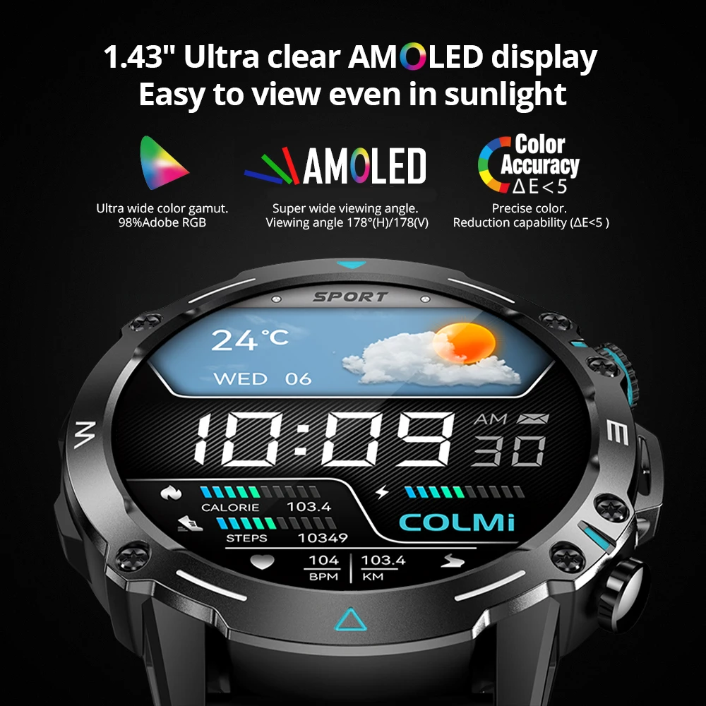 M42 Asisity Smartwatch Review COLMI M42 Smartwatch AMOLED Display