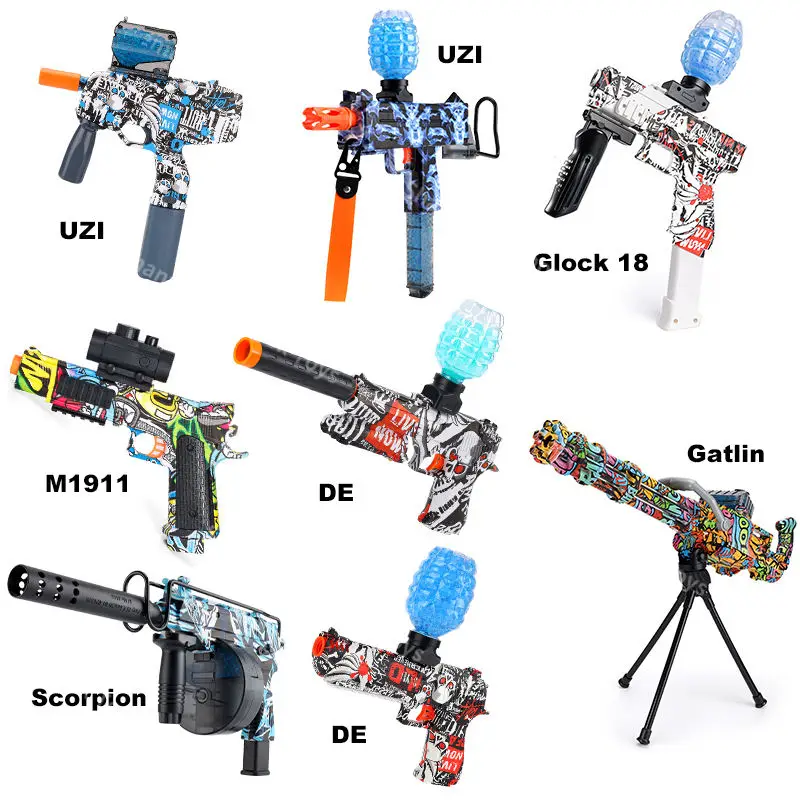 Ak47 M416 M4a1 M4 Electric Gel Blaster Orby Water Bead Splatter Orbeez ...