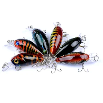 Newbility 4.5cm 4g Plastic Bionic Bait Floating Hard Body Saltwater Sea Pike Bass Crankbait Crank Fishing Lure Minnow – Minnow – view 5