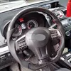 Leather+carbon fiber+red stitching