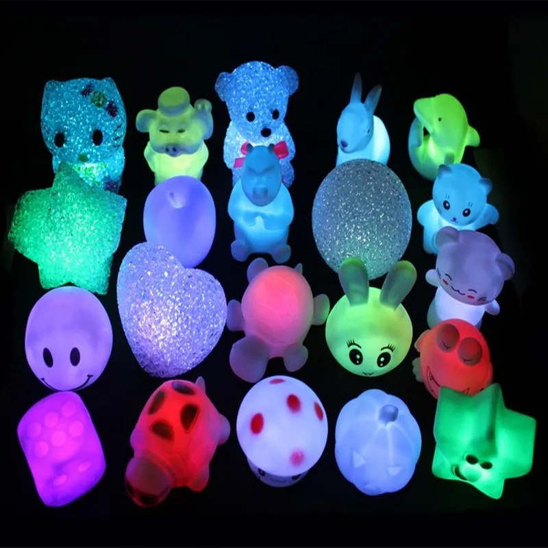Пластиковые мигающие светодиодные игрушки животных светодиодный ночник игрушка