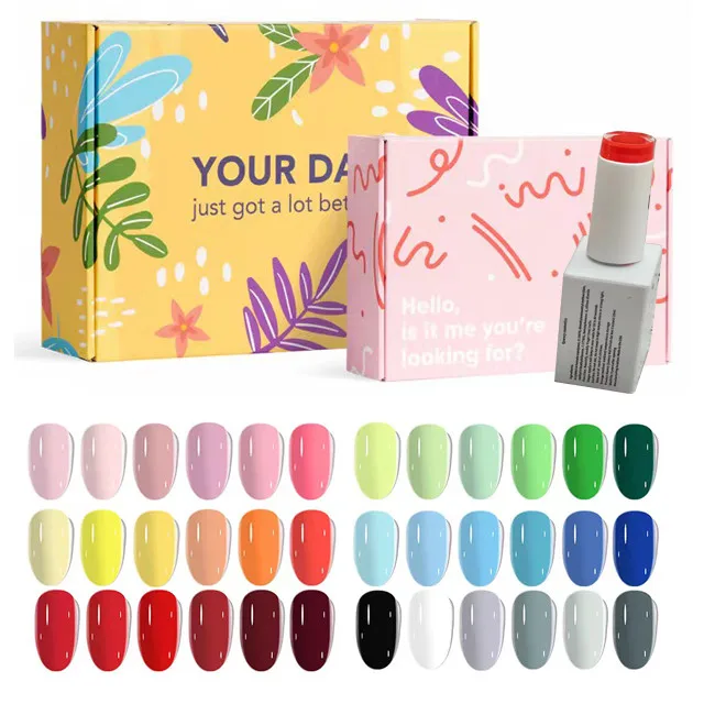 Один шаг 2023 VIP набор акриловый гель лак для ногтей Learner UV Gel OEM весь набор 60 цветов гель лак для ногтей Private label эмалированный лак