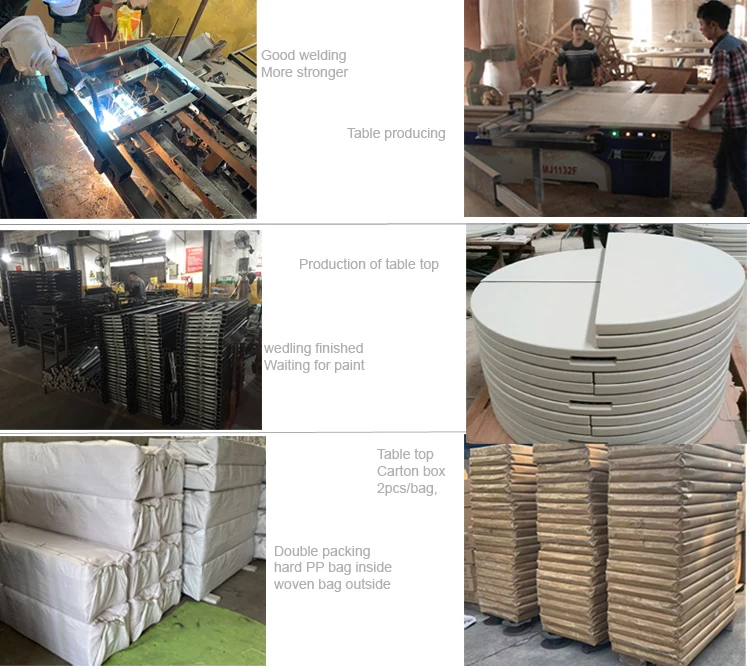 Portable Outdoor Folding Table Foldable Garden Table 6ft White Plastic