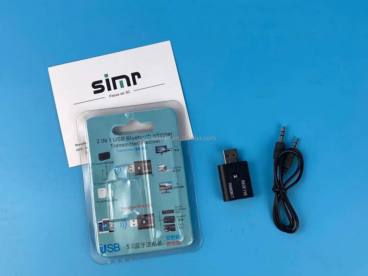 2 In 1 Usb Bluetooth Audio Dongle Wireless Transmitter Receiver Adapter