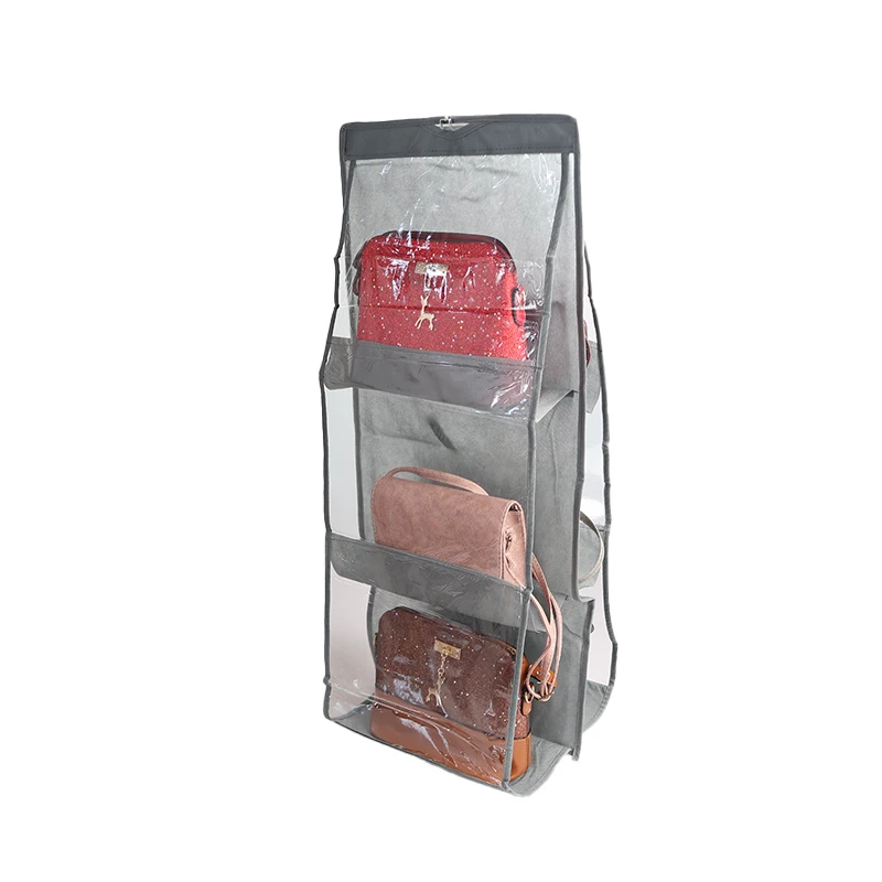 For Wardrobe Closet Transparent Storage Bag Hanging Handbag Organizer Door  Wall Clear Sundry Shoe Bag with Hanger Pouch - AliExpress