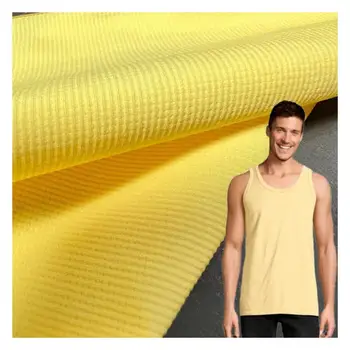 Bio-Material polyester Sorona self stretch waffle knitting for Hank Tops