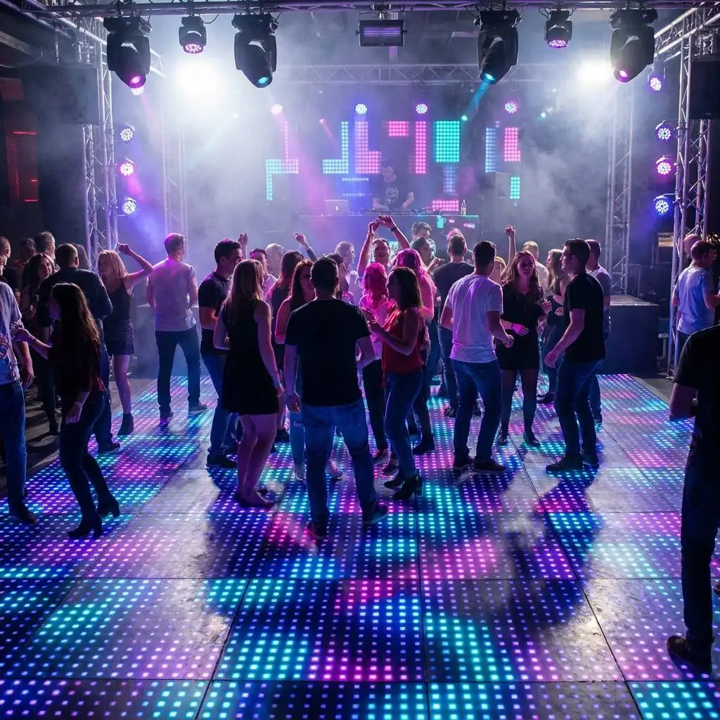 Waterproof 8x8 Pixel LED Dance Floor for Weddings and Dance