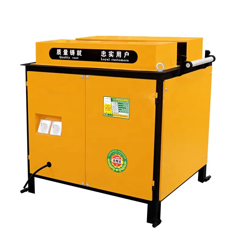 Rebar Rust Removal Wheel Brush Derusting Machine Structural Cleaning Steel bar Rust Polishing Machine