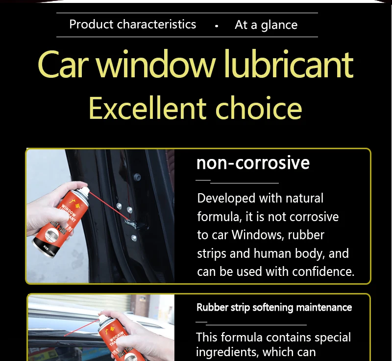 Car Window Lubricant Lifts Electric Glass Window Skylights To Eliminate