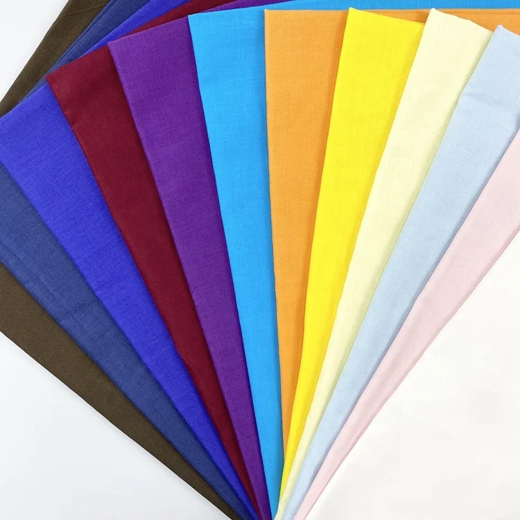 Wholesale Colorful Lightweight 50gsm Voile Solid Dyed Woven Organic