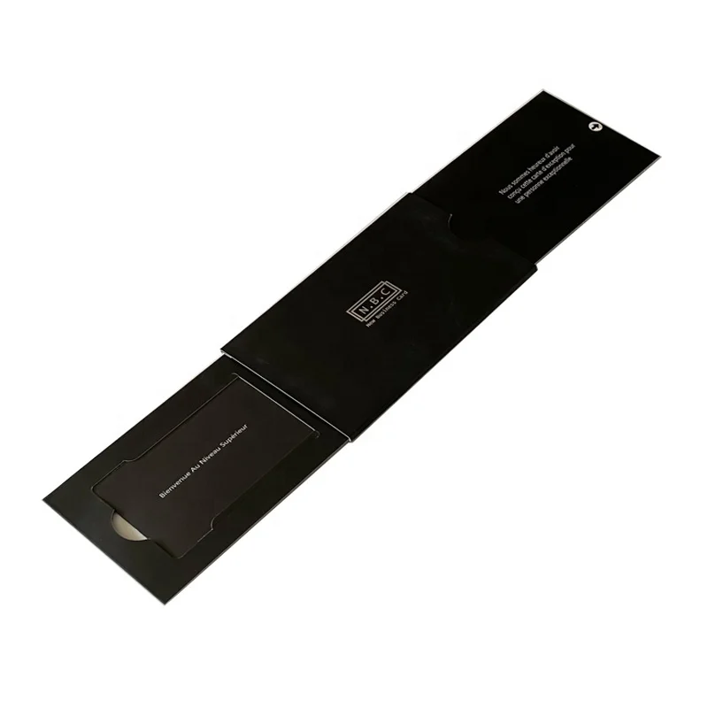 Custom Credit Card Push Slider Card Packaging for Bank Card