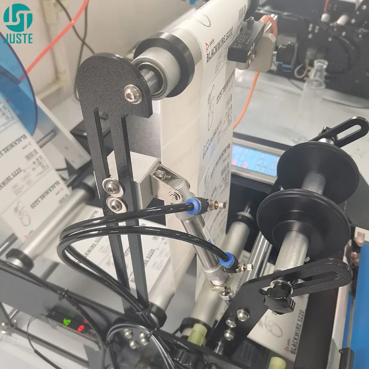 Security Label Applicator Semiautomatic Labeling Machine for Liquor Wine Large Oil Bottle Restaurant Chapstick Straw