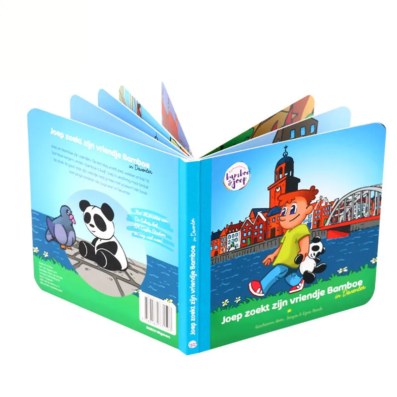 Manufacturer Custom Quality Full-Color Offset Print Early Learning Hardback Board Book for Children Kraft Paper factory