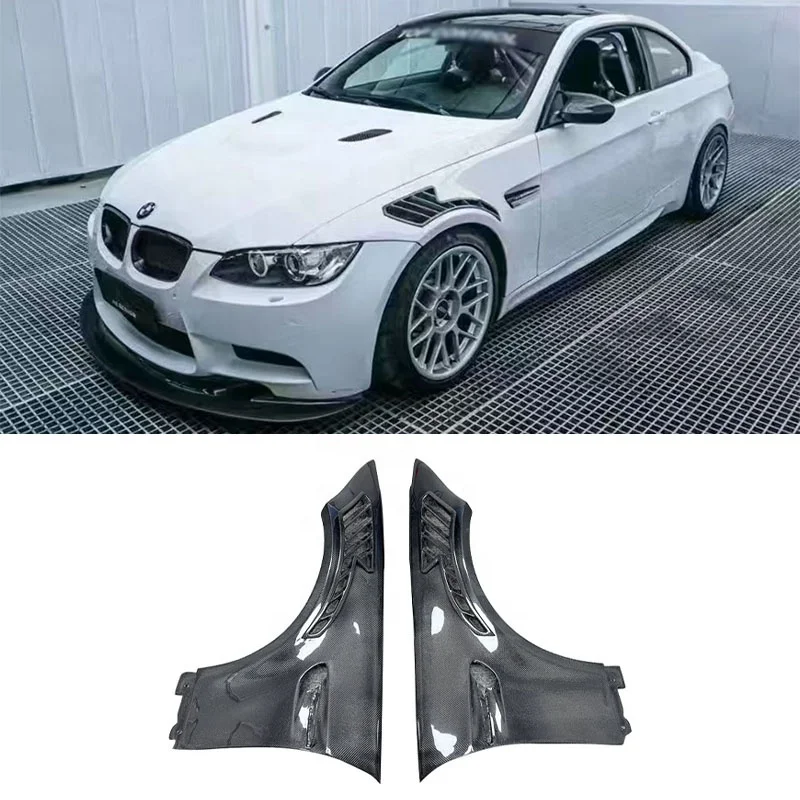 BMW 3 Series E92 / E93 2009-2013 RS Style Carbon Fiber Side Fenders High Performance Real Carbon