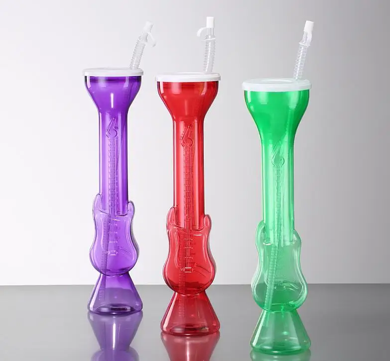 Пластиковые чашки в форме музыкальной гитары для вечеринки 700 мл детская чашка сока