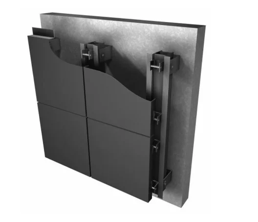Hoja externa de Acm de 4 mm/panel compuesto de aluminio con sistema de instalación