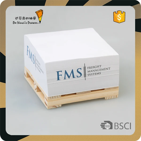 Custom Sticky Notes Block Memo Pads Cube Notepads With Pallet - Buy ...