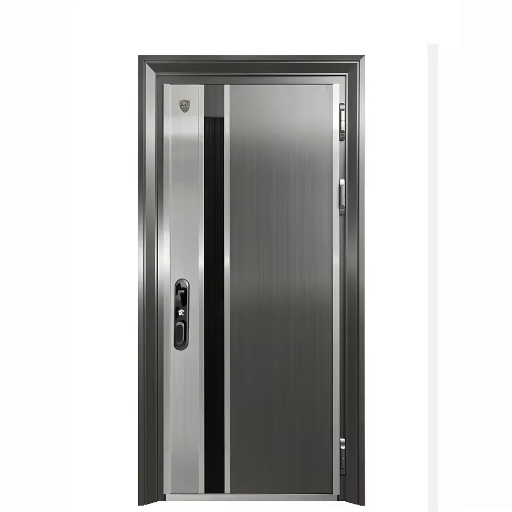 Wholesale Price Hot Sales Security Door Metal Entrance Door Metal Exterior Front Steel Security Modern Aluminum Door