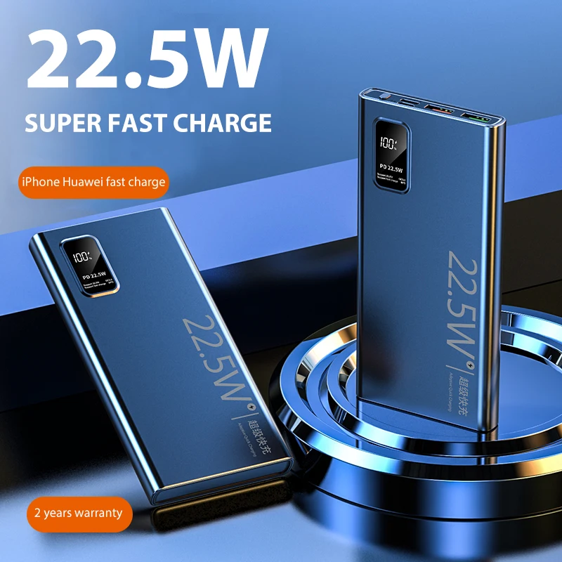 Ultra Slim Power Bank 10000mah Fast Charging LED Display