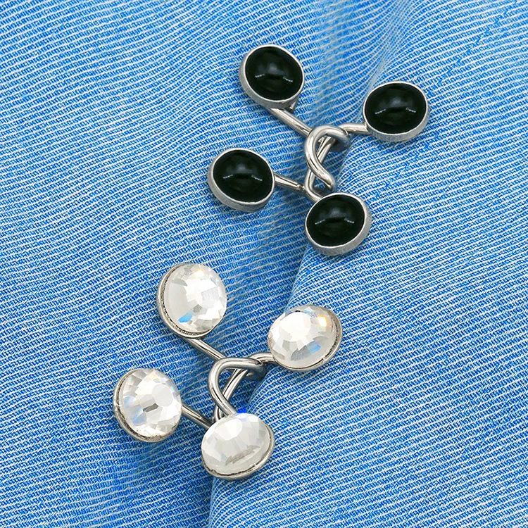 YN Make Tighter Button Adjuster for Pants Jeans Skirt Sleeves Jean Button Pins No Sewing Pants Clips Waist Buckle Set