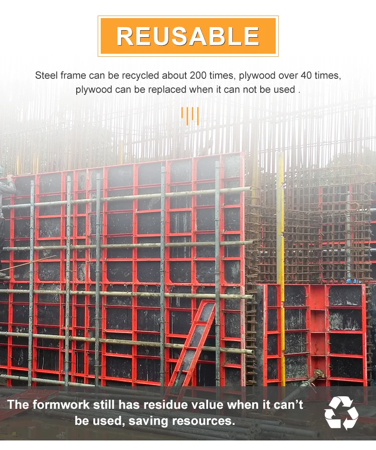 Construction Concrete Formwork Profile Steel F Bar Formwork Panel with ...