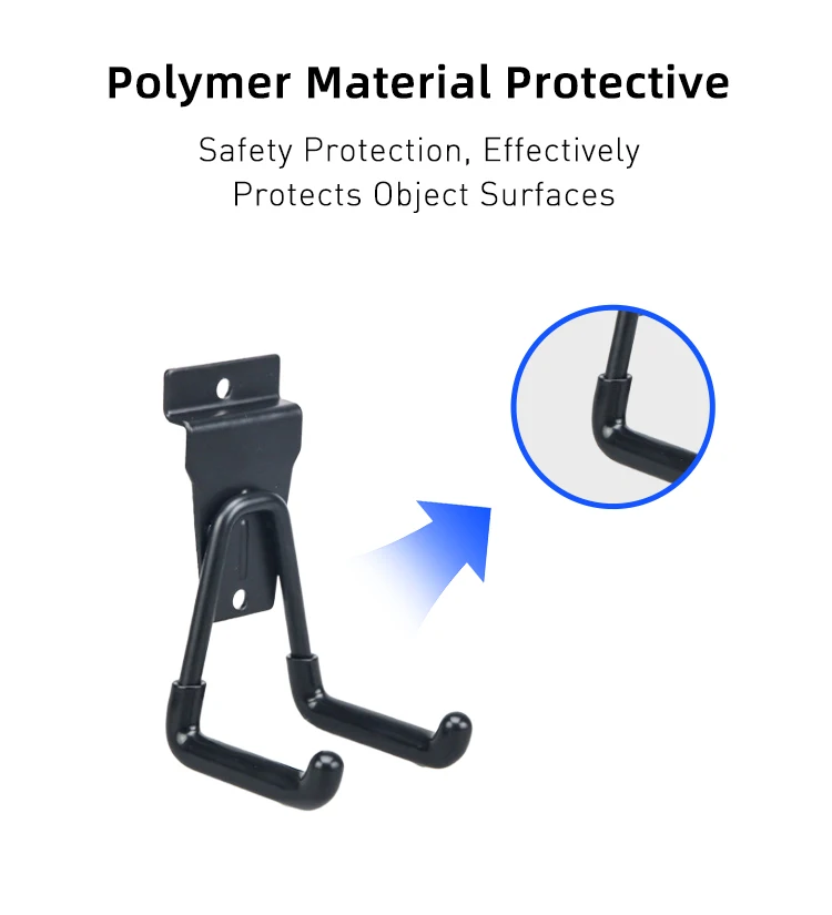 High Quality Wall-Mounted Home Storage System Metal Wall Storage Hook Garage Wall Hook for Hanging manufacture