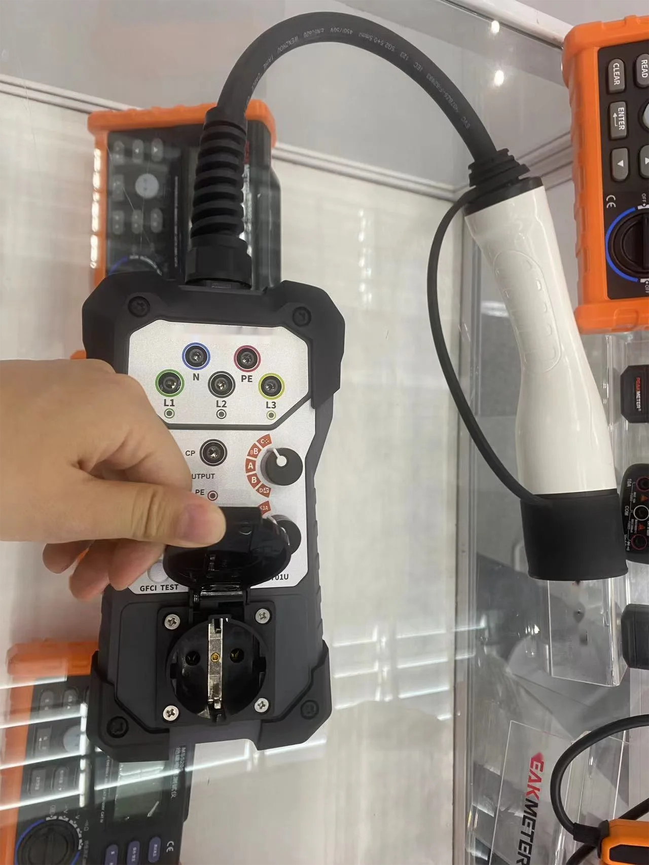 Evse Adapter For Ev Charging Station Tester For Electrical Installation