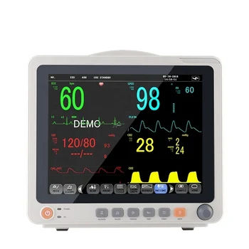 High quality Cardiac Monitoring medical 12 inch touch screen 6 parameters patients monitos