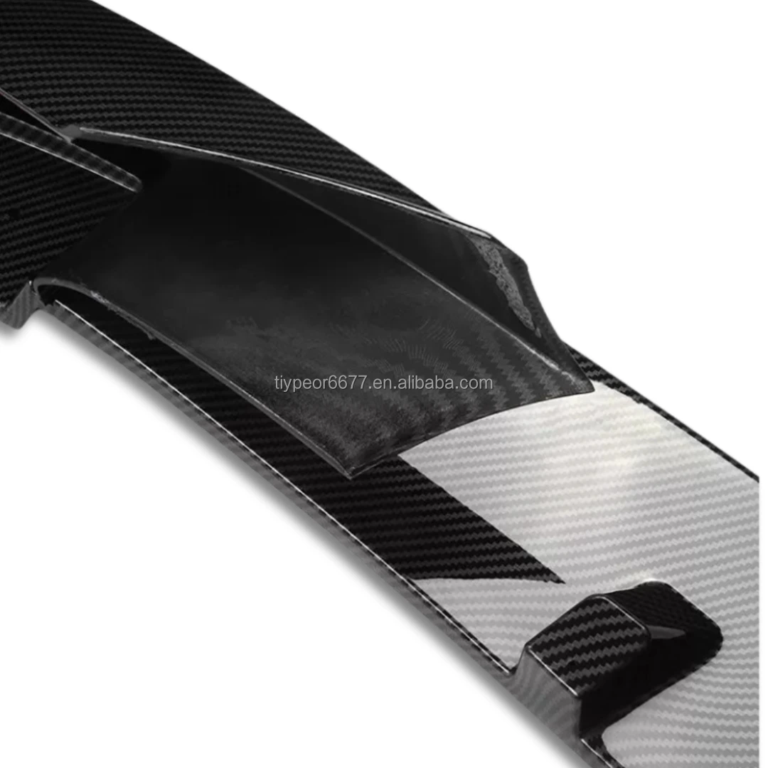 product tiypeor front bumper splitter for bmw f30 3 series m sport 2012   2018 front lip splitter carbon fiber look-8