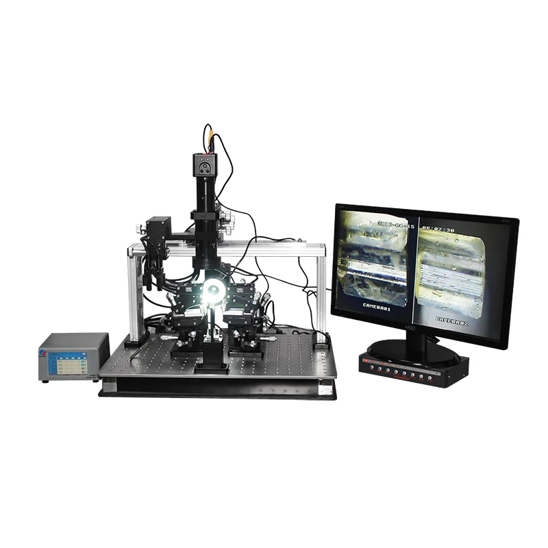 Repeatable High Precision Alignment Methods High Precision Manual Fiber Alignment Systems for PLC Optic Fiber with ...
