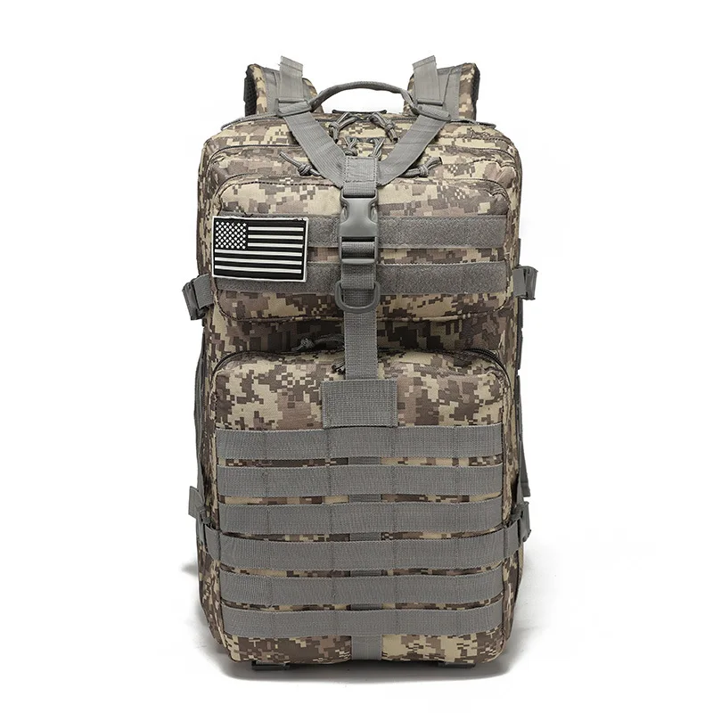 Outdoor mountaineering bag camouflage tactical backpack riding backpack hiking equipment camping net bag 3P backpack