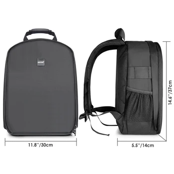 Neewer Camera Backpack Flexible Partition Padded Bag Shockproof Insert Protection for SLR DSLR Mirrorless Cameras and Lenses detail image