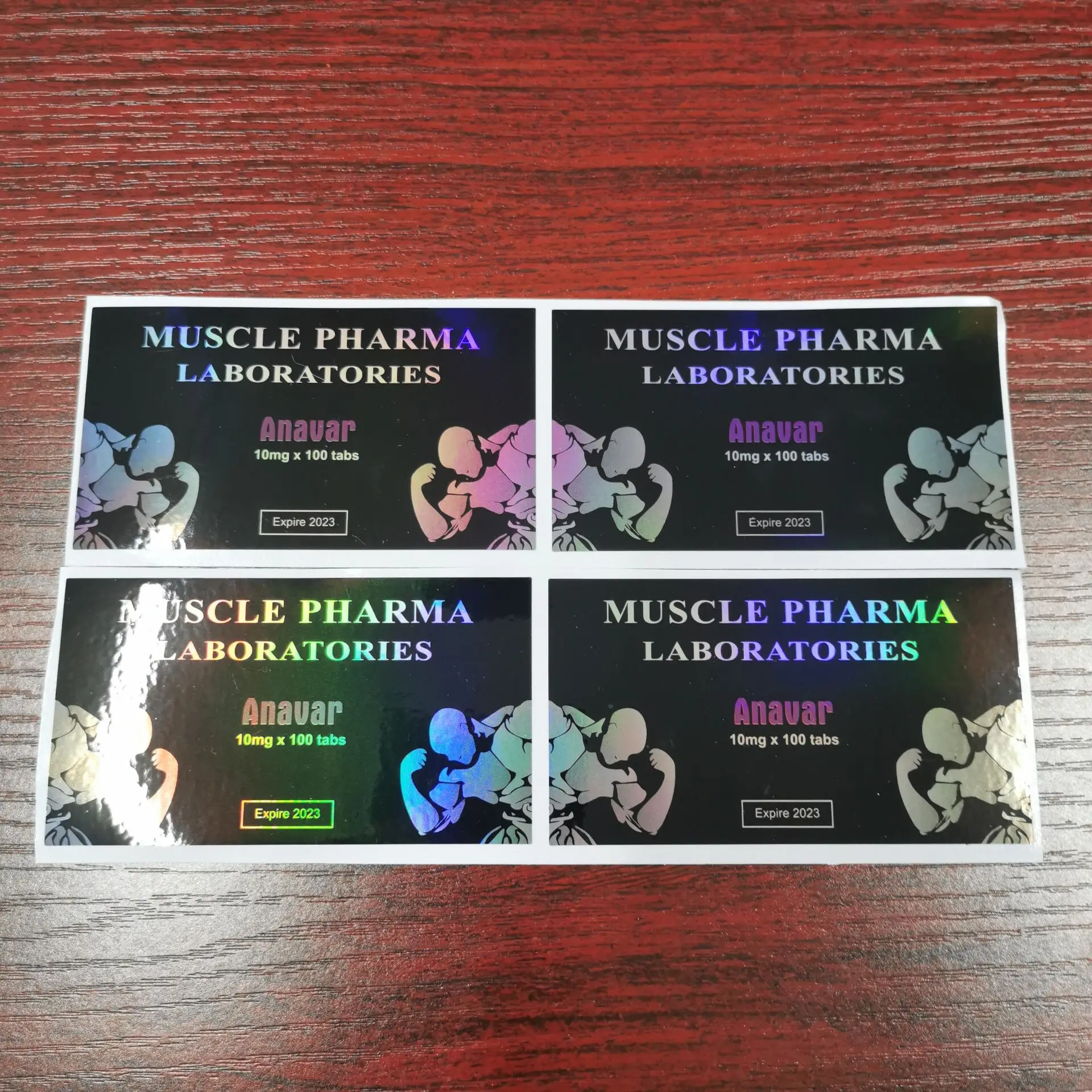 Pharma Labs 100mg Steroid Labels And Box/ 10ml Vial Steroid Sticker