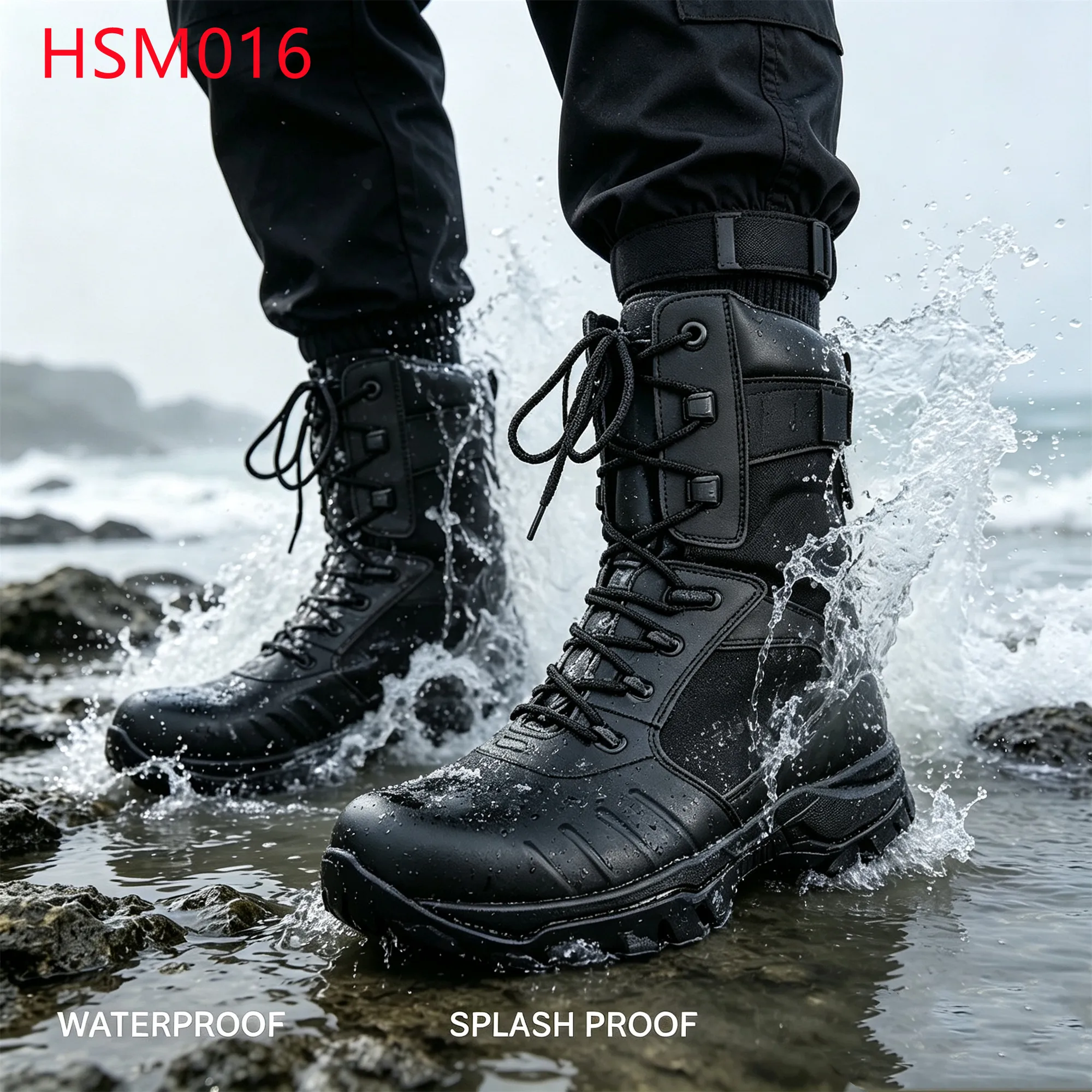 LXG,Group Training Retail Combat Boots with Waterproof Sock Scree Slope Protective Heel Design Hua Singh Marching Boots HSM016