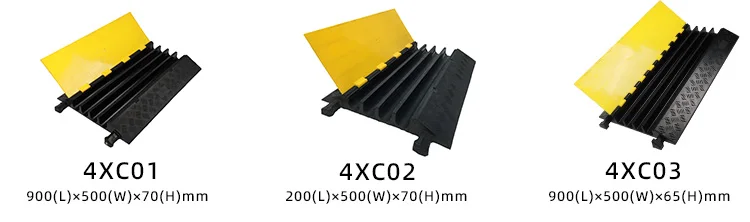 China Manufactured Heavy Duty Mini Rubber Speed Hump Safety Wire Hose Cable Protector with PVC Cover details
