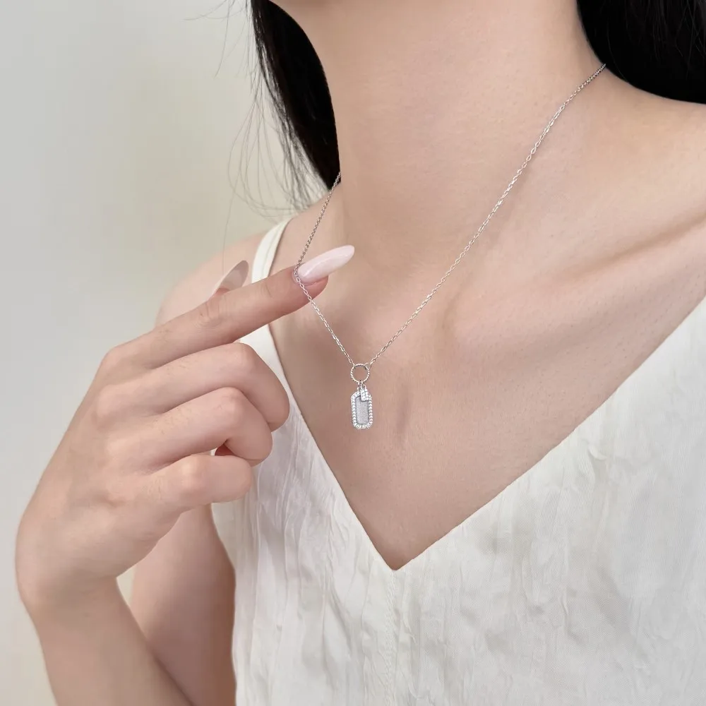 KAKODIY exquisite necklace zircon pendant necklace rhodium 18K gold plated chain necklace women's jewelry gift detail 7