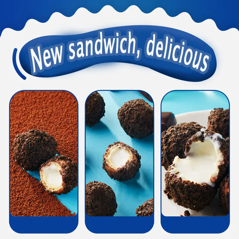 Net Red Campus Chocolate Snacks Small Balls Cherry Blossom Strawberry Flavor Popcorn Cookies
