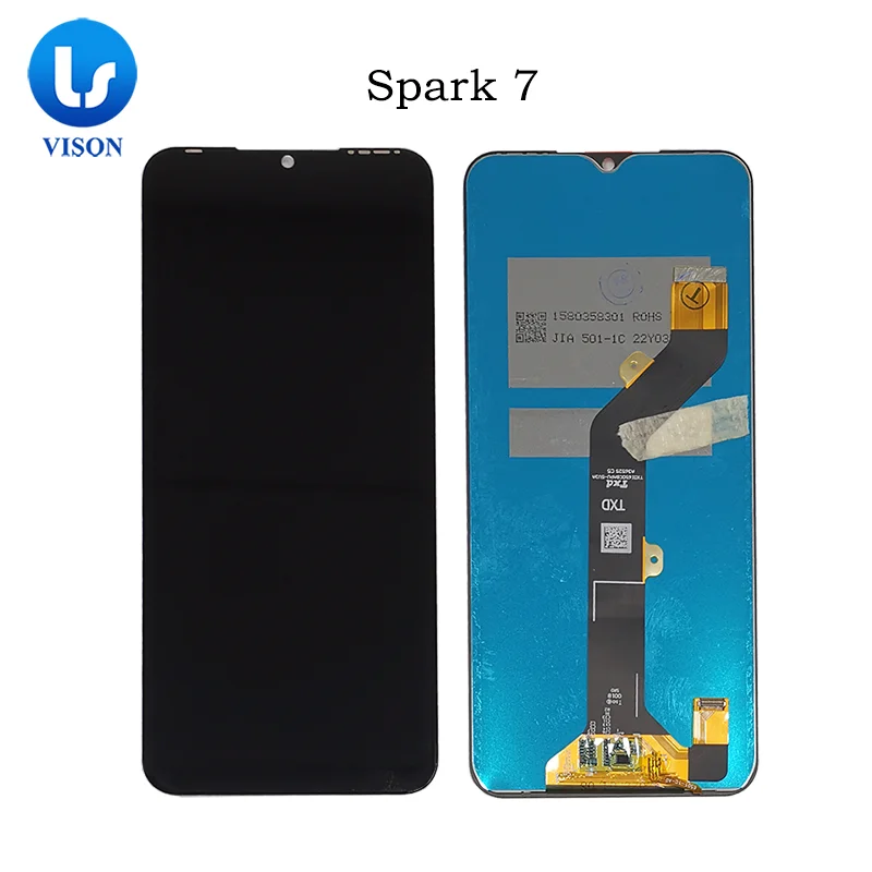 For Tecno Spark 7 7P 7 PRO PR651H LCD Display Assembly Complete Touch Screen Digitizer Replacement