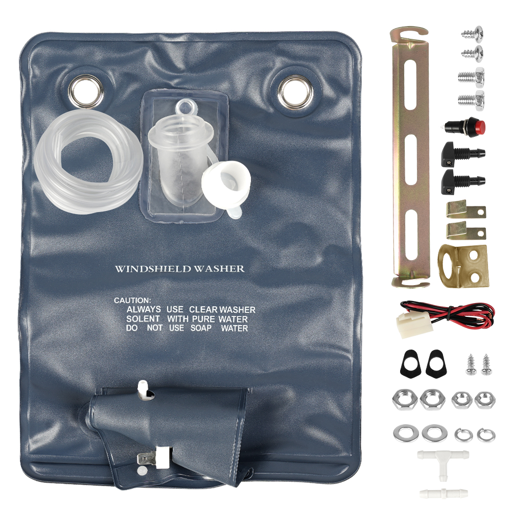 Foldable Universal Windshield Washer Bottle,12v Washer Pump Fluid