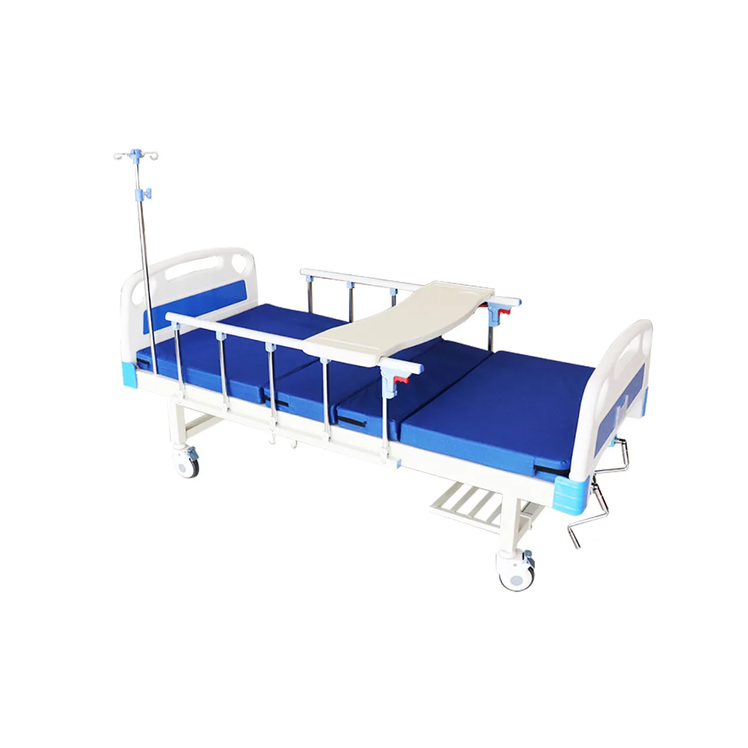 Factory Price Adjustable Stainless Steel Pillar Mattress IV Pole Manual Nursing Bed factory