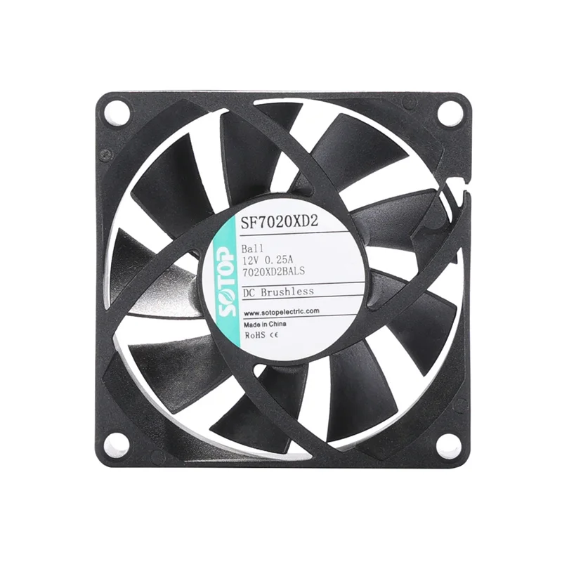 Industrial Axial Cooling Fan, Brushless, 12-48V, SF7020 - detail 8