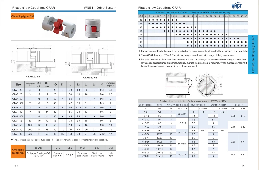 high quality Flexible couplings customized multi-specification Zero Backlash Shaft Flexible Jaw Flexible Coupling