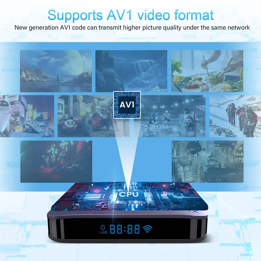 Android Smart Box TV Amlogic S905Y4 - 4K, Wifi, Bluetooth