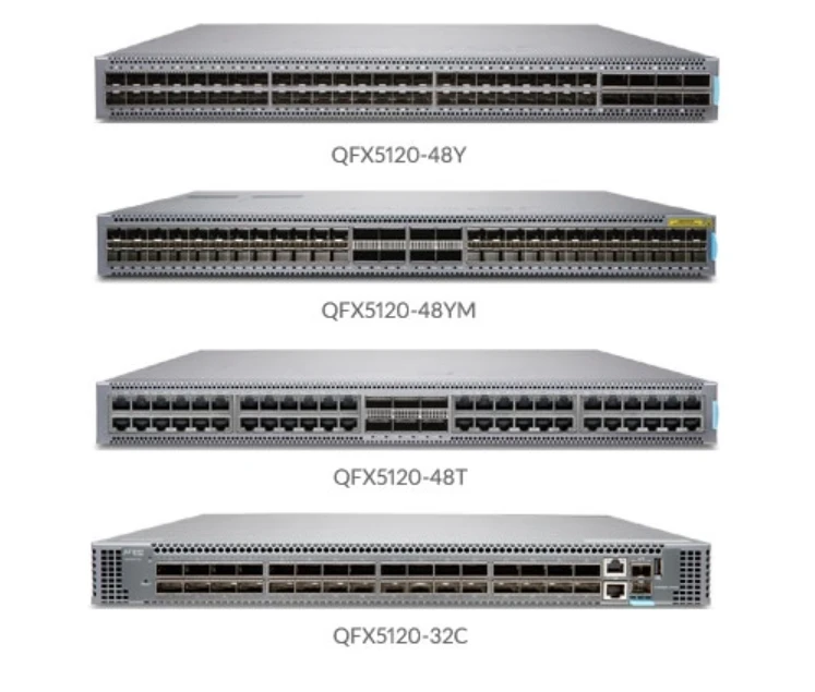 QFX5120-48Y-AFI2 48 ports 25/100GbE data center leaf and campus distribution Layer 2/3 Ethernet Switch