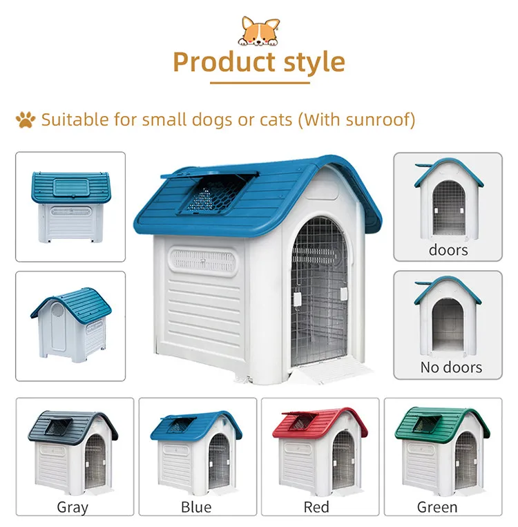 Wholesale Waterproof Breathable Sunproof Prefabricated Air Conditioner Kennels Luxury Pet