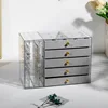 Gray 5-layer velvet + 2-layer transparent drawer