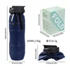 Dark blue folding cup-color box