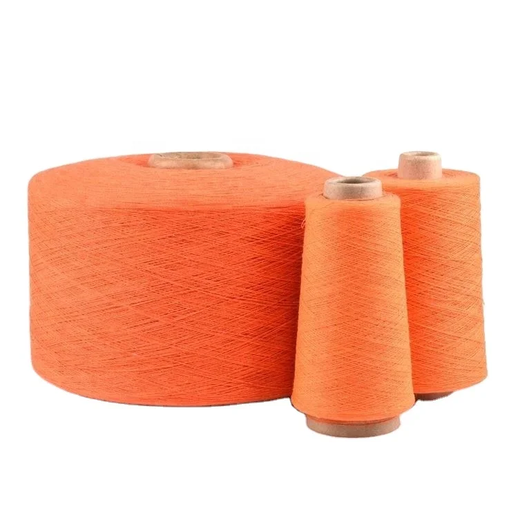 Manufacturer used for knitting and weaving  OE open end  NE4/1 NE8/1  cotton and polyester blended recycled yarn