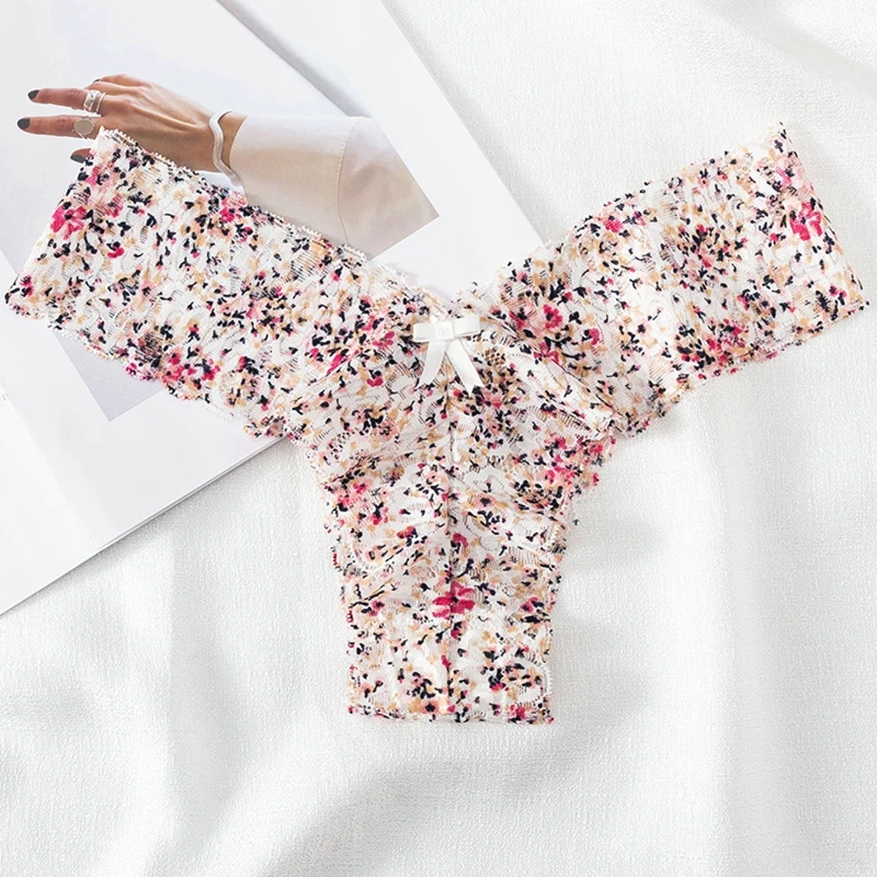 Wholesale Sexy Underwear Flower Lace Panties Lowwaist Ladies Underwear